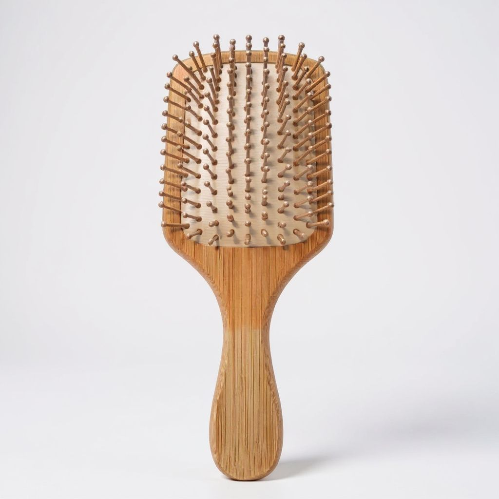 Personalized Bamboo Hair Brush | Custom Engraved Eco-Friendly Brush