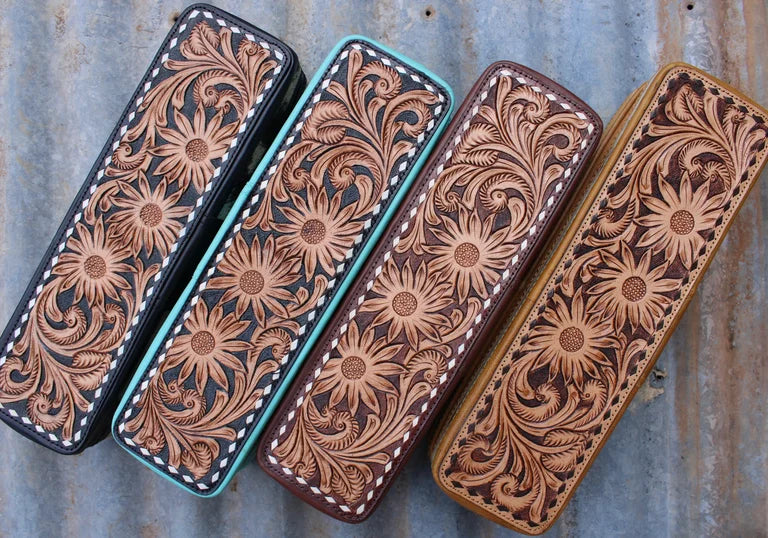 Tooled Hair Straightener Case