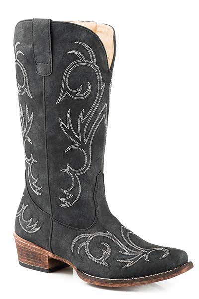 ROPER WOMEN'S RILEY FAUX LEATHER WESTERN BOOTS - SNIP TOE - 7.5