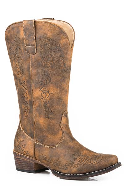 Riley Scroll Womens Roper boot