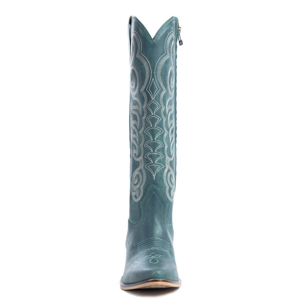 Nalejandra Boots in Deep Turquoise