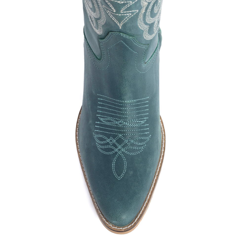 Nalejandra Boots in Deep Turquoise