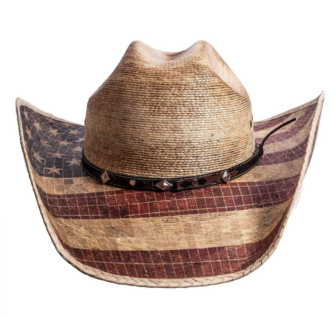 American flag Western hat