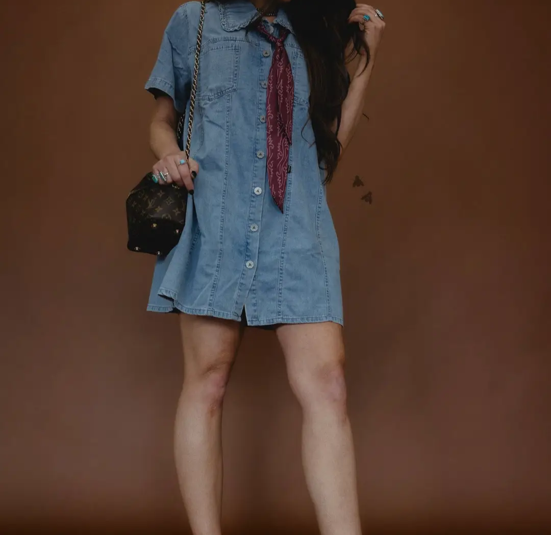 High plains denim dress