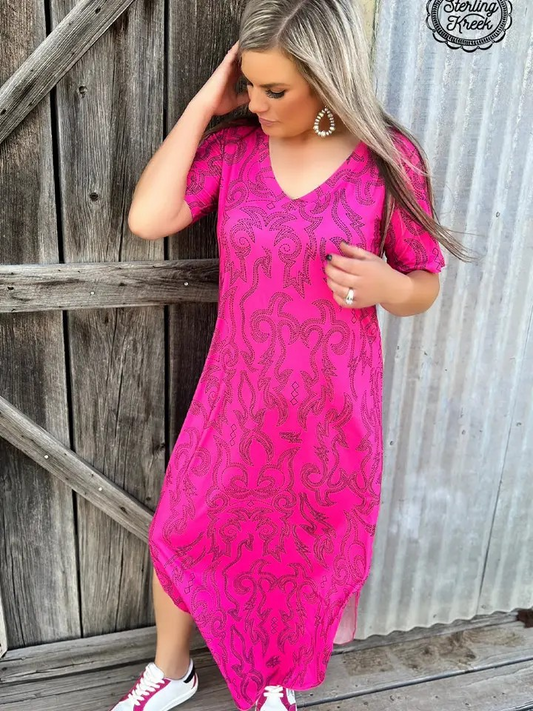 COWGIRLS LIKE US MAXI DRESS - 2X