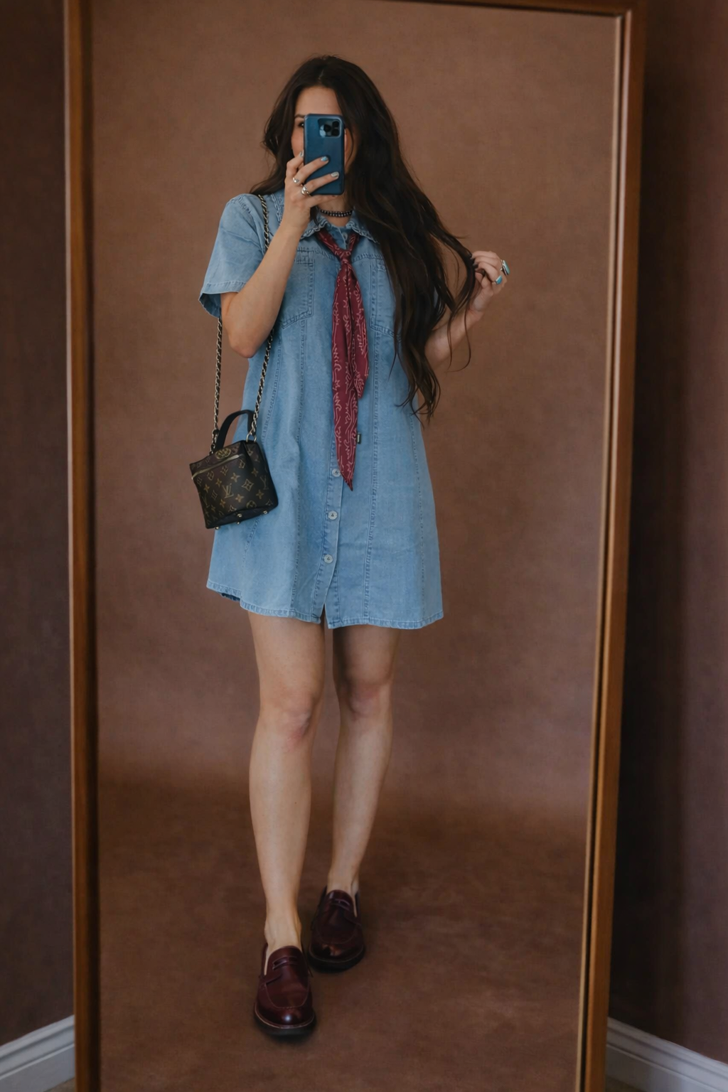 High plains denim dress