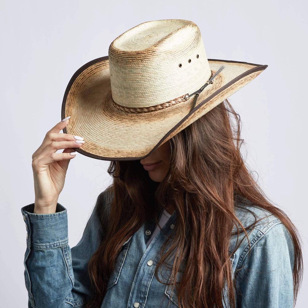 Laredo - Womens Cowboy Straw Cowgirl Hat - TAN / MD