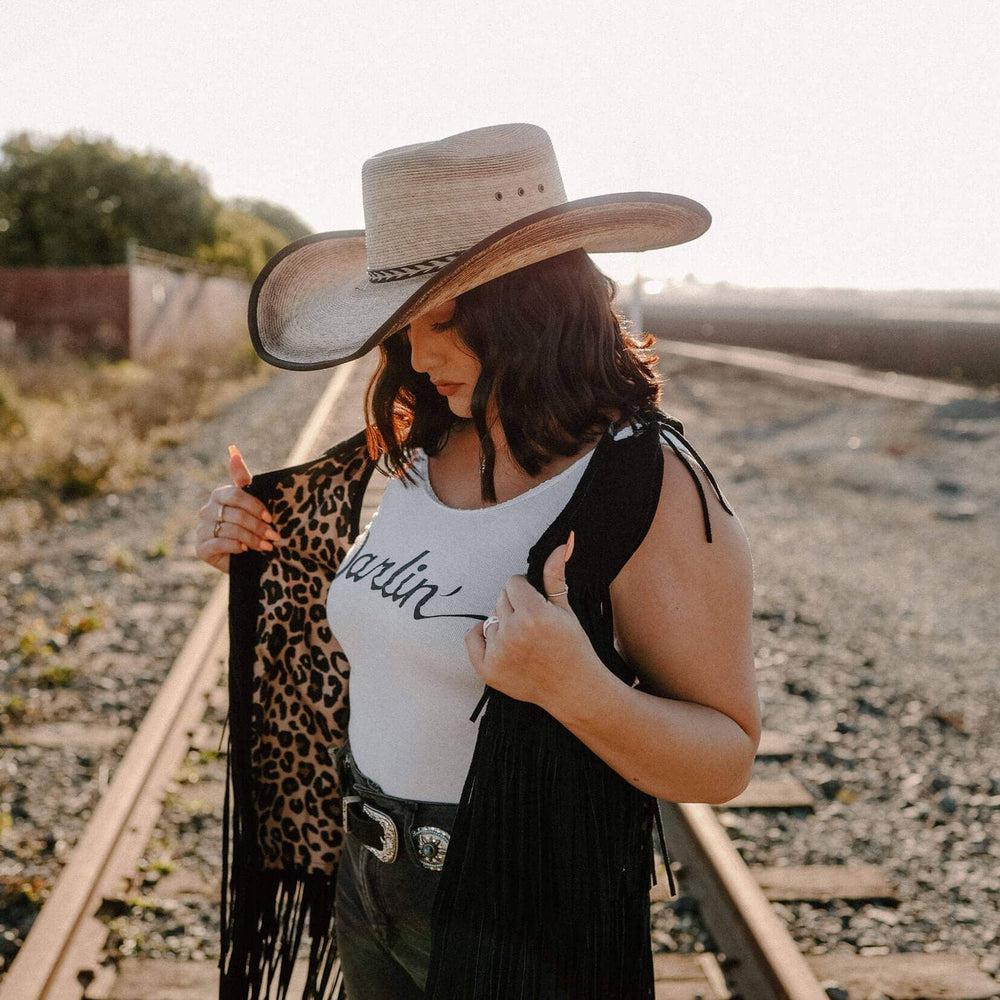 Laredo - Womens Cowboy Straw Cowgirl Hat - TAN / MD