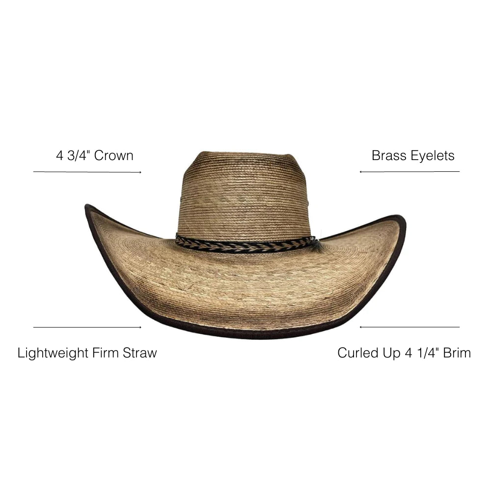 Laredo - Womens Cowboy Straw Cowgirl Hat - TAN / MD