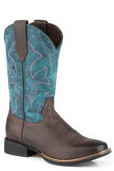 ROPER WOMEN'S MONTEREY TUMBLED VAMP PERFORMANCE WESTERN BOOTS - SQUARE TOE