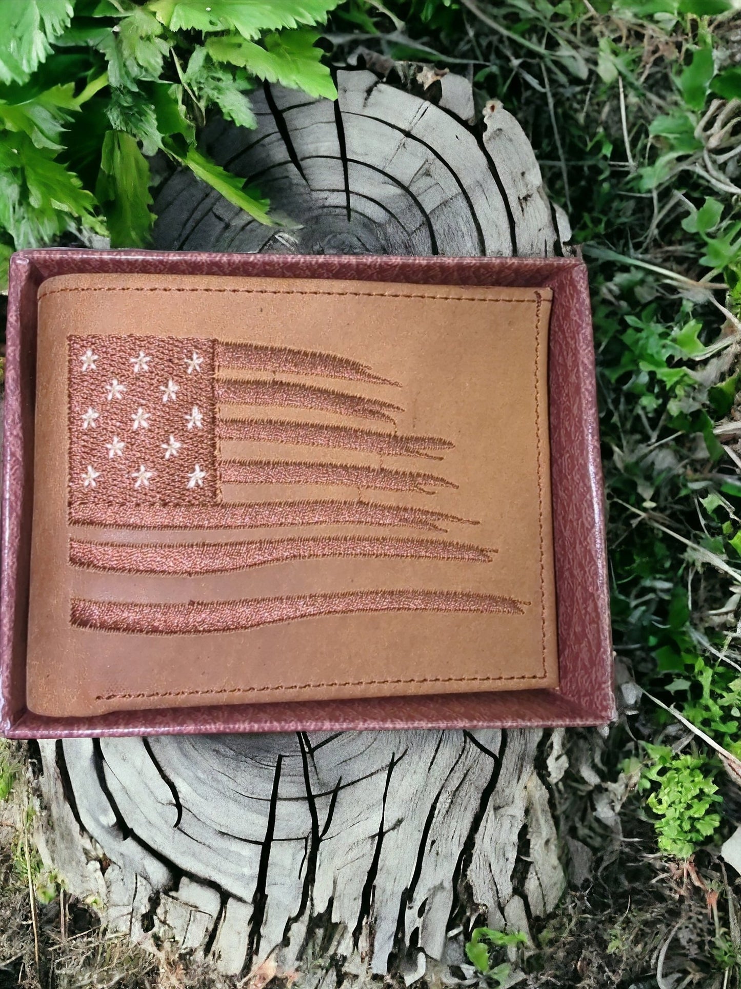 AMERICAN FLAG SHORT WALLET - Double Bar S Western wear